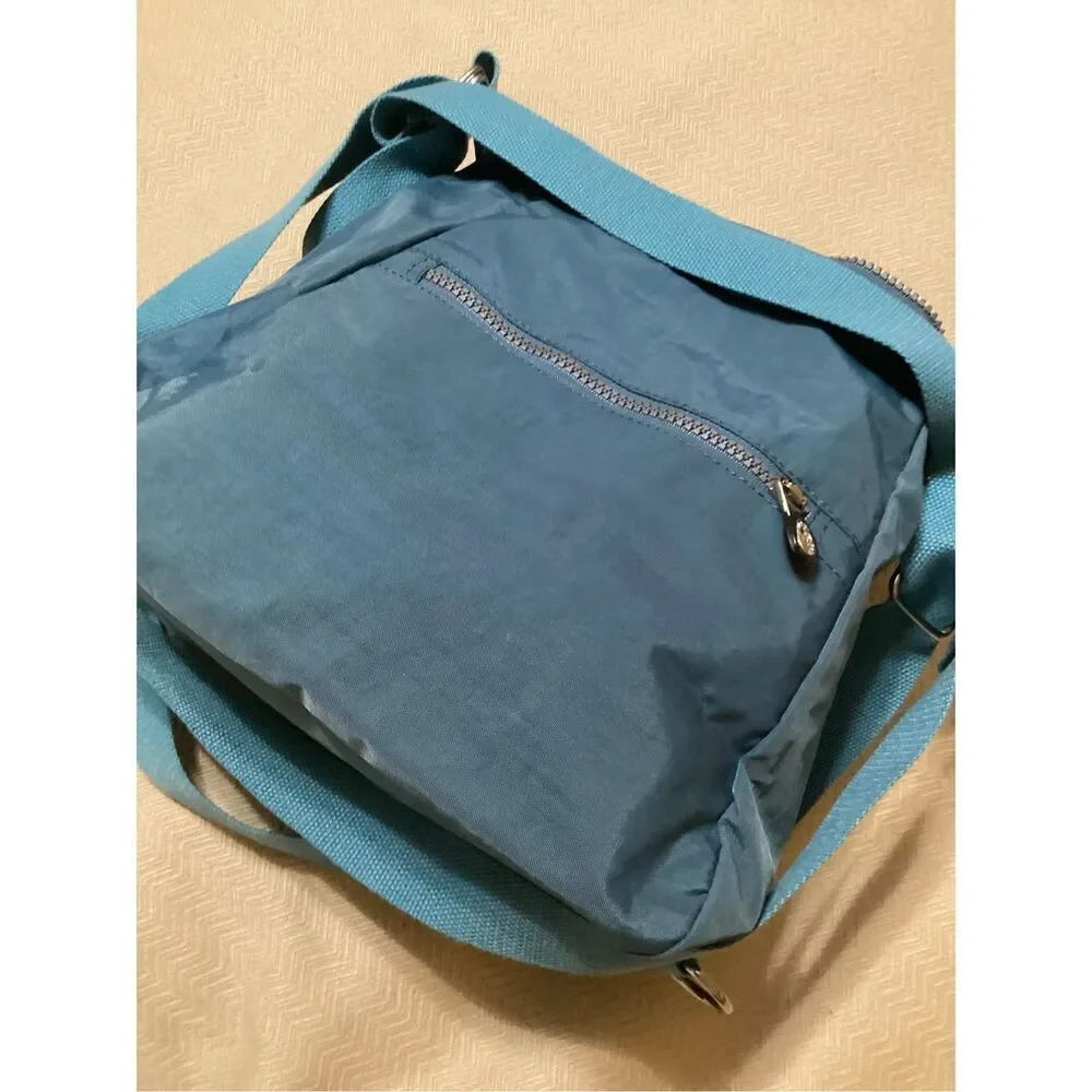 Huaeryouyue Hybrid Crossbody Nylon Travel Bag Teal